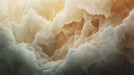 Fototapete - Subtle soft white and brown onyx gemstone texture