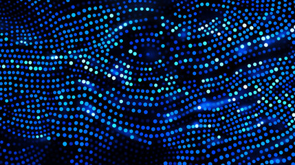 Aufkleber - Technology based background with blue dots