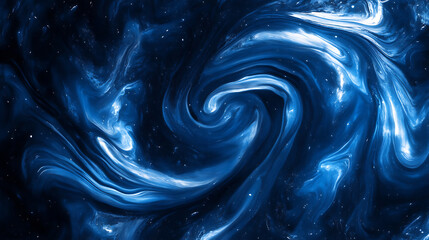 Fototapete - Tie dye shibori, shibori art pattern, navy abstract batik, blue swirl background, indigo dyed batik