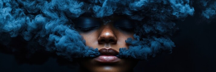 Aufkleber - Metaverse Mental Health Surreal Emotional Intelligence Visualization - Next-Gen Wellness and Digital Mindfulness Experience for Gen Z Creatives