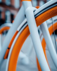 Aufkleber - Urban Mobility Revolution Sleek Electric Bike Design Redefining City Transportation with Minimalist Eco-Friendly Aesthetic and Next-Gen Urban Commuting Solutions