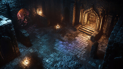 Aufkleber - Underground dungeons game art