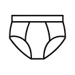 © IsratJahan - Shop men's underwear briefs outline vector image for fashion design and apparel product presentation needs
