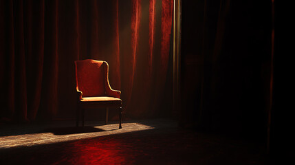 Poster - Empty chair in theater
