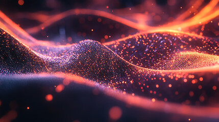 Fototapete - Abstract data management system, data science and big data technology, sorting and data mining