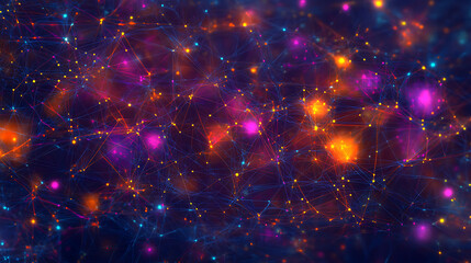 Fototapete - Abstract digital data background, can be used in the description of network abilities, technological processes, digital storages, science, futuristic theories, education, etc