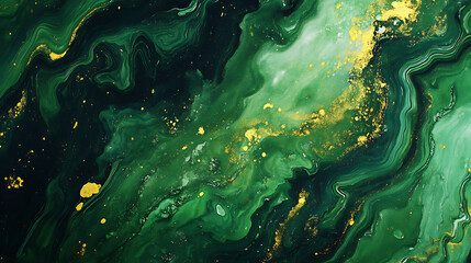 Leinwandbilder - Abstract green watercolor backround