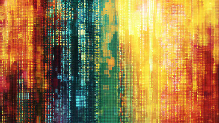 Poster - Abstract pixel pattern background