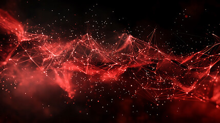 Fototapete - Abstract technology particles mesh background a futuristic and dynamic design concept