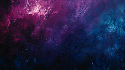 Poster - Abstract texture background of rough artist strokes with purple and blue oil paint on canvas