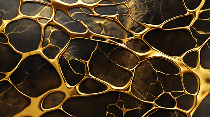 Leinwandbilder - Beautiful gold background with leather texture with gold veins of gold leather as sample of gold background from natural leather or sample of texture of leather for beautiful natural background