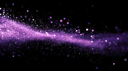 Fototapete - Black background with a purple glow on the left side, light effects, grainy film filter
