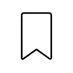 Wall Mural - a simple bold bookmark icon, a clean minimalist design for easy navigation and quick access to saved