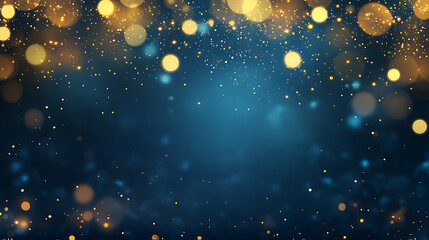 Fototapete - Blue marble pattern with grey and gold inclusions, abstract texture and background