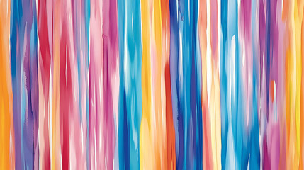 Poster - Bright colorful watercolor stains background, watercolour stripes of different colors