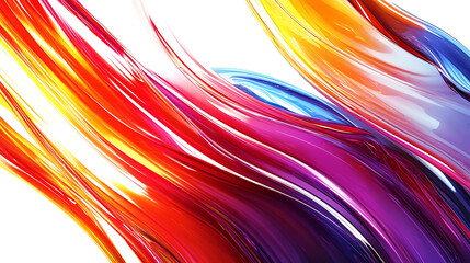 Aufkleber - Bright multicolor stripes on a white background