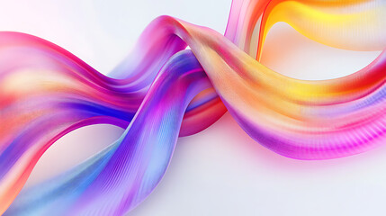 Leinwandbilder - Bright multicolor stripes on a white background