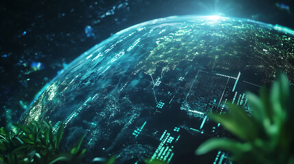 Aufkleber - Concept of environmentally friendly technology, sustainable development goals, see the video version in my portfolio