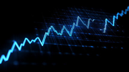 Poster - A stock market graph sharply dropping downward, indicating a significant market decline