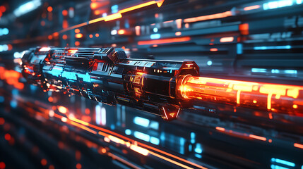 Aufkleber - Futuristic shotgun