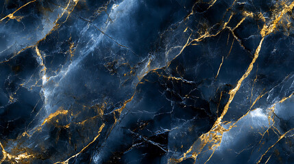 Poster - Luxurious golden black marble texture, marble ink from exquisite original painting for abstract background, detailed marble slab