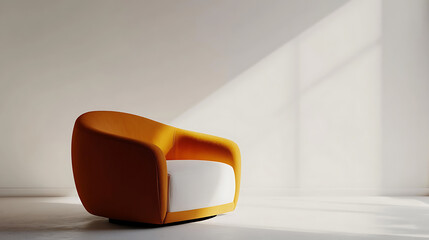 Poster - Japandi minimalist interior design of modern living room, home
