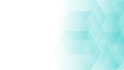 Aufkleber - Abstract Blue Grid Mosaic Background with  copy space for mockup template. Trendy techno business template for wallpaper, banner. Hexagonal shape with blue and soft color.