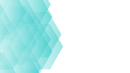 Aufkleber - Abstract Blue Grid Mosaic Background with  copy space for mockup template. Trendy techno business template for wallpaper, banner. Hexagonal shape with blue and soft color.