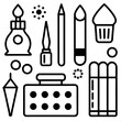 © MstAnoara - vector illustration of brush and paint