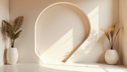 Wall Mural - elegant minimalist geometric shapes forming a continuous pattern for interior design , design, repea