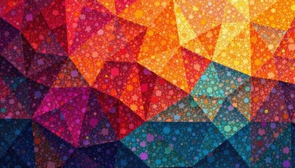 Wall Mural - Geometric tapestry wallpaper pattern, muted tones, home, geometric, tapestry