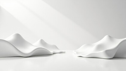 Wall Mural - gleaming white backdrop, flawless, immaculate shine , shimmer, modern