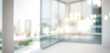 © al-sultan - Bright and spacious office space in an unfocused view. Modern blurred background photo for banner, poster or magazine and website background.
