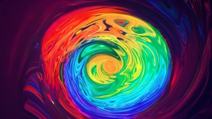 Wall Mural - chromatic vortex: a swirling abstract composition of vibrant, saturated colors, a mesmerizing dance 