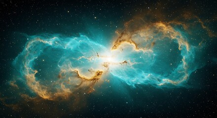cosmic embrace: celestial convergence ai generated
