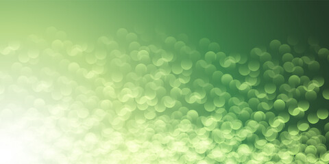 Wall Mural - a soft green bokeh pattern background creates a dreamy, ethereal atmosphere. the blurred circles of 