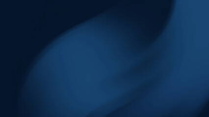 Wall Mural - Modern Deep Blue Abstract Gradient Background with Smooth Flowing Curves