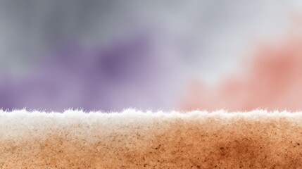 Aufkleber - Seamless blend of soft lavender and sandy coral tones evokes the calmness of a distant sunrise sky, enhanced by a faint misty texture for a tranquil effect