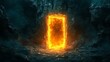 © Woranittha - A glowing portal opening in the middle of a dark cave
