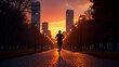 © Maxence - City Sunset Run: Lights and Rhythm