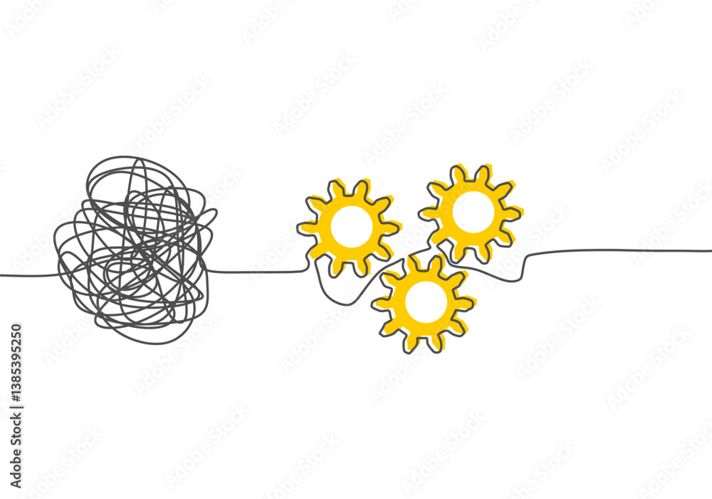 Process of solving, unleashing problems. From a complex problem to a ...