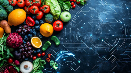 Wall Mural - an ai powered system automating personalized nutrition plans by analyzing real time dietary preferen