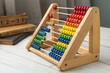 © Роман Заворотный - Colorful Wooden Abacus for Early Childhood Education Generative AI