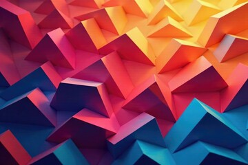 Wall Mural - abstract geometric shapes, endlessly repeating , mosaic, graphic, repeat