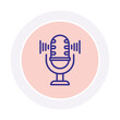 © icons - Microphone color circle icon , vector, pixel perfect, illustrator file