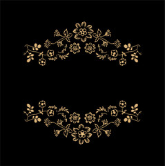 classic floral frame art vintage