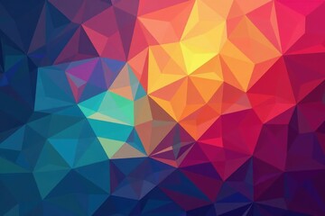 Wall Mural - Geometric mosaic with vibrant color gradients, optical, artwork, colorful