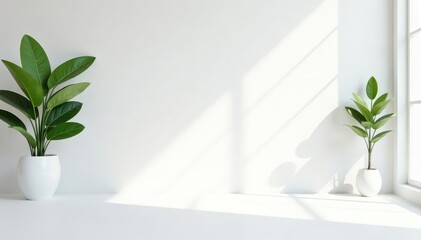 Wall Mural - pure white backdrop, pristine surface, elegant minimalism, blank, polished