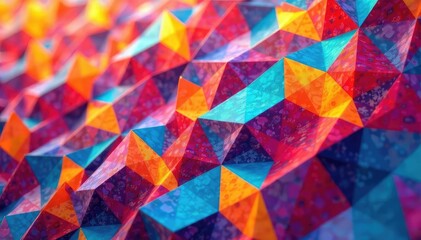 Wall Mural - repetitive geometric print on paper, high resolution scan, print, surface, macro