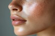 © saeedy - Close-up of a woman’s face with freckles, showing natural skin texture, pores, and fine details in high resolution.